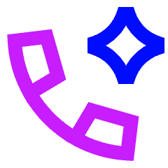 Phone Star Icon from Sharp Neon Set