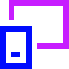 Phone Telephone Project Screen Icon from Sharp Neon Set