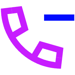 Remove Call Icon from Sharp Neon Set