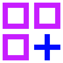 Application Add Icon from Sharp Neon Set