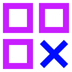 Application Delete Cross Icon from Sharp Neon Set
