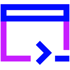 Browser Code 1 Icon from Sharp Neon Set