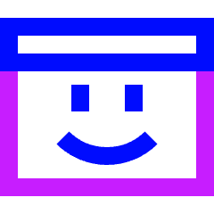 Browser Emoji Icon from Sharp Neon Set