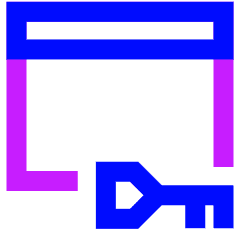 Browser Key Icon from Sharp Neon Set