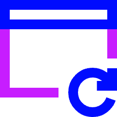 Browser Refresh Icon from Sharp Neon Set