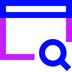 Browser Search Icon from Sharp Neon Set