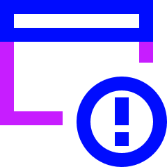 Threat Browser Icon from Sharp Neon Set