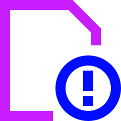 Threat Document Icon from Sharp Neon Set