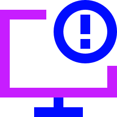 Threat Monitor Icon from Sharp Neon Set