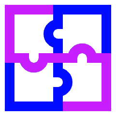 Module Puzzle 3 Icon from Sharp Neon Set