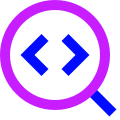 Code Analysis Icon from Sharp Neon Set