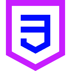 Css Three Icon from Sharp Neon Set