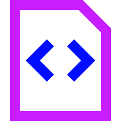 File Code 1 Icon from Sharp Neon Set