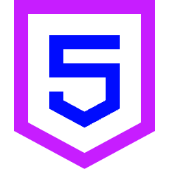 Html Five Icon from Sharp Neon Set