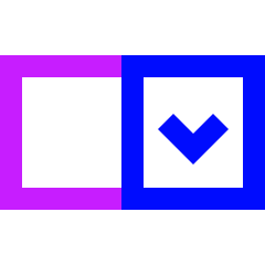 Drop Down Menu Icon from Sharp Neon Set