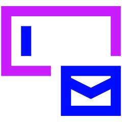 Form Email Icon from Sharp Neon Set