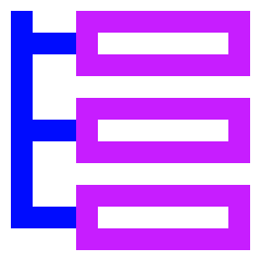 Web Hierarchy Icon from Sharp Neon Set