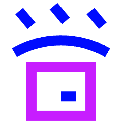 Box Waterproof Icon from Sharp Neon Set