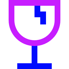 Fragile Icon from Sharp Neon Set