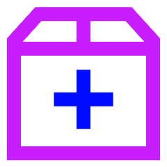 Shipment Add Icon from Sharp Neon Set