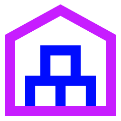 Warehouse 1 Icon from Sharp Neon Set