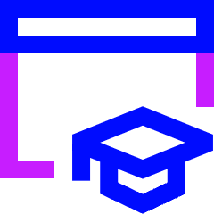Web Application Learning Icon from Sharp Neon Set