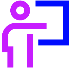 Class Lesson Icon from Sharp Neon Set