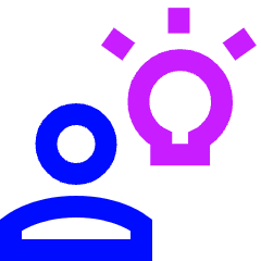 Collaborations Idea Icon from Sharp Neon Set