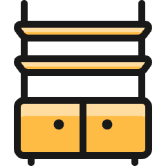 Shelf Drawers Icon from Ultimate Colors Set