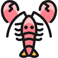 Shellfish Lobster Icon from Ultimate Colors Set