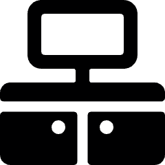 Shelf Tv 1 Icon from Ultimate Bold Set