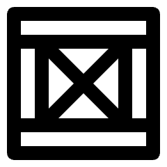 Wooden Box Icon from Nova Line Set