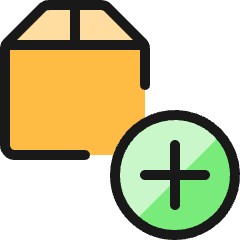 Shipment Add Icon from Ultimate Colors Set
