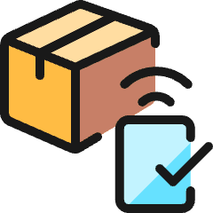 Shipment Approve Smartphone Icon from Ultimate Colors Set