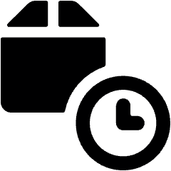 Shipment Clock Icon from Ultimate Bold Set