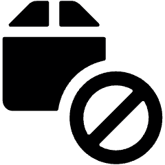 Shipment Disable Icon from Ultimate Bold Set