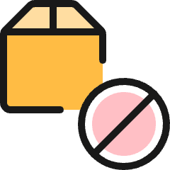 Shipment Disable Icon from Ultimate Colors Set