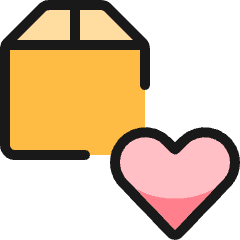 Shipment Heart Icon from Ultimate Colors Set