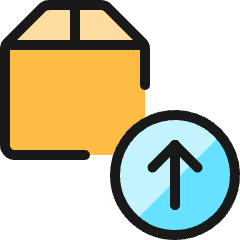 Shipment Upload Icon from Ultimate Colors Set