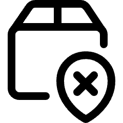 Failed To Deliver Location Icon from Ultimate Regular Set