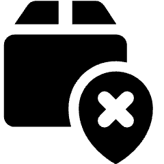 Failed To Deliver Location Icon from Ultimate Bold Set
