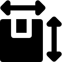 Package Dimension Icon from Ultimate Bold Set