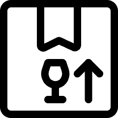 Shipment Fragile Icon from Ultimate Regular Set