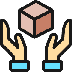 Shipment Give Icon from Ultimate Colors Set