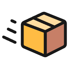 Shipment In Transit Icon from Ultimate Colors Set