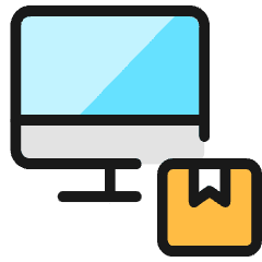 Shipment Monitor Icon from Ultimate Colors Set