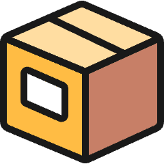 Shipment Package Icon from Ultimate Colors Set