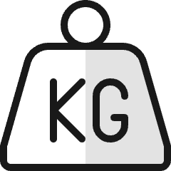 Shipment Weight Kg Icon from Ultimate Colors Set