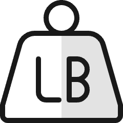Shipment Weight Lb Icon from Ultimate Colors Set
