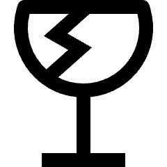 Fragile Icon from Nova Line Icons Set
